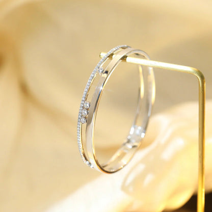 [baslovejewels]Move Romane Diamond Bangle Bracelet