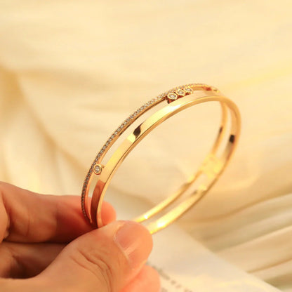[baslovejewels]Move Romane Diamond Bangle Bracelet