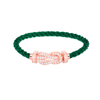 [baslovejewels]CHANCE LARGE 8 FIGURE BUCKLE FULL DIAMOND BRACELET ROSE GOLD