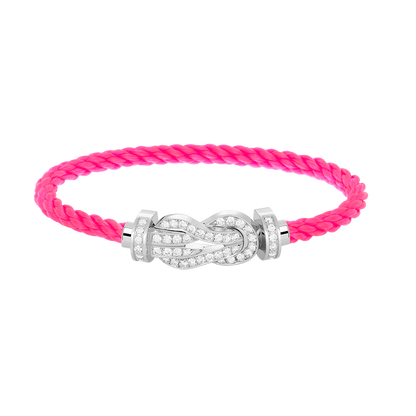 [baslovejewels]CHANCE LARGE 8 FIGURE BUCKLE FULL DIAMOND BRACELET SILVER