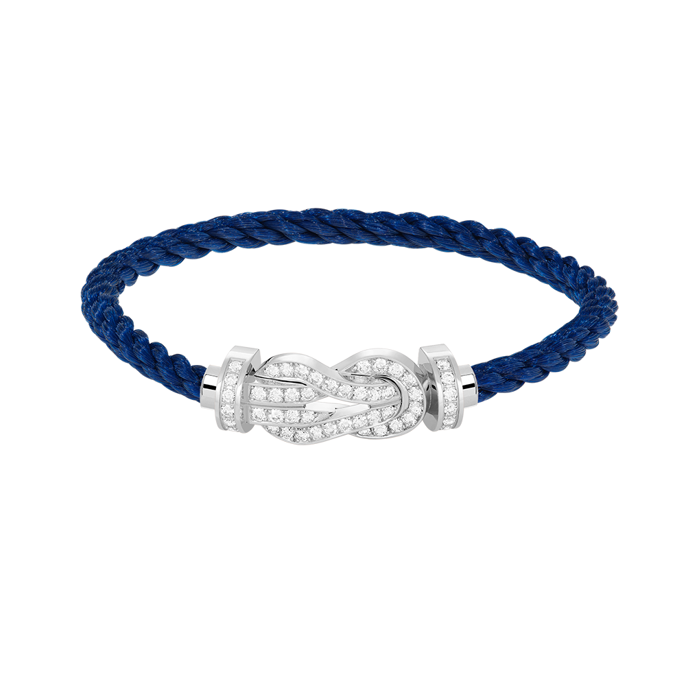 [baslovejewels]CHANCE LARGE 8 FIGURE BUCKLE FULL DIAMOND BRACELET SILVER