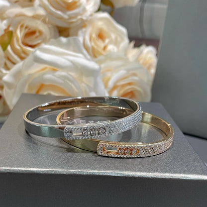 [baslovejewels]Move Noa Rose Gold Pavé Diamond Bangle Bracelet