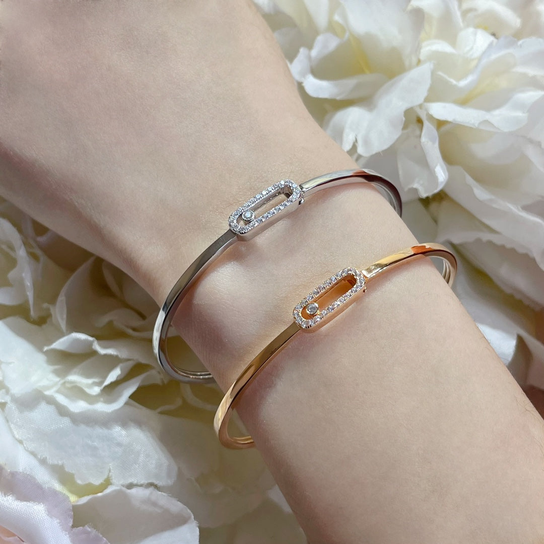 [baslovejewels]Move Uno pavé flex bangle medium