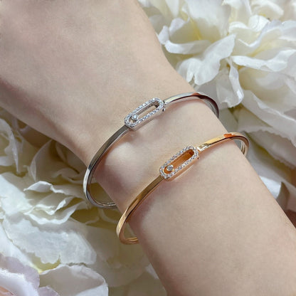 [baslovejewels]Move Uno pavé flex bangle medium