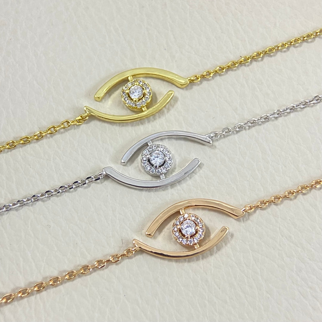 [baslovejewels]Lucky Eye Pave-Set Diamond Bracelet
