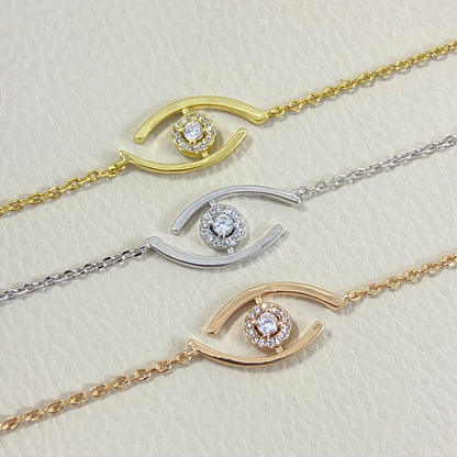 [baslovejewels]Lucky Eye Pave-Set Diamond Bracelet