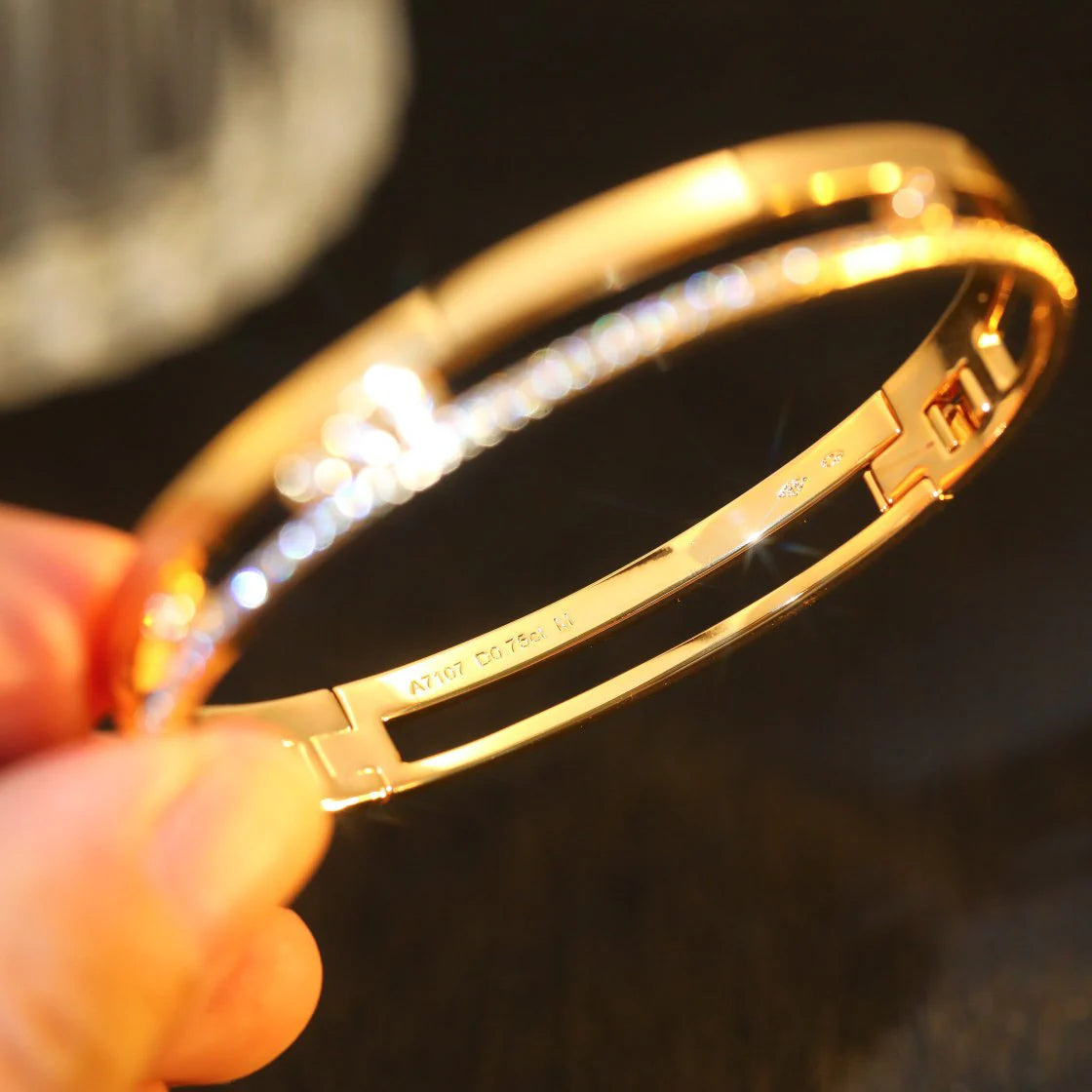 [baslovejewels]Move Romane Diamond Bangle Bracelet