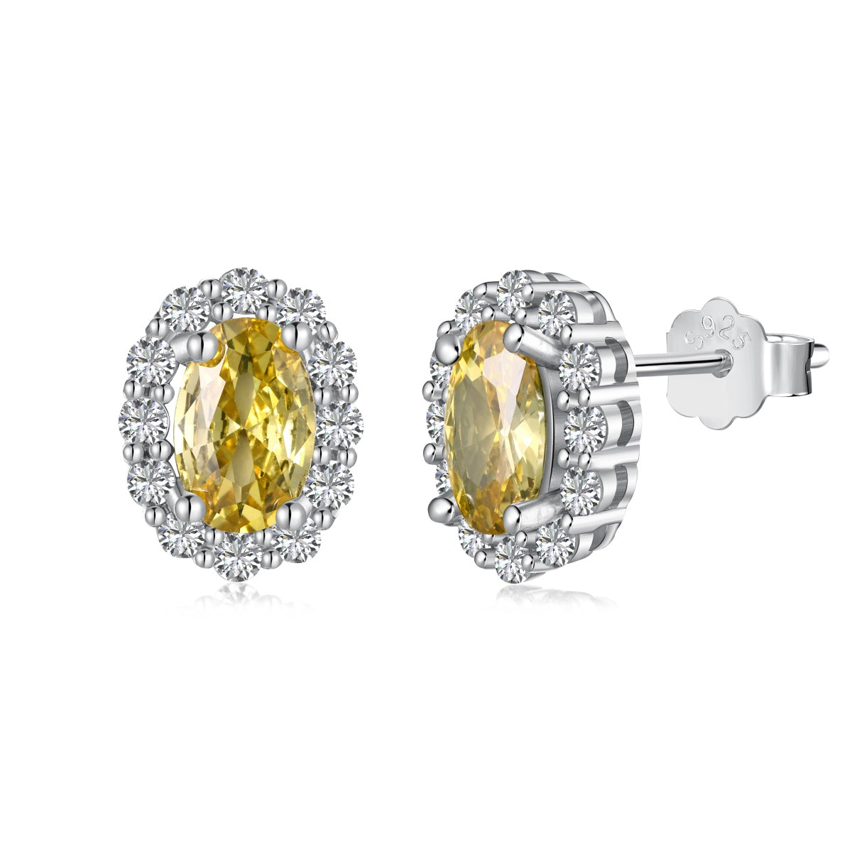 [baslovejewels]Delicate Unique Oval Cut Daily Earrings