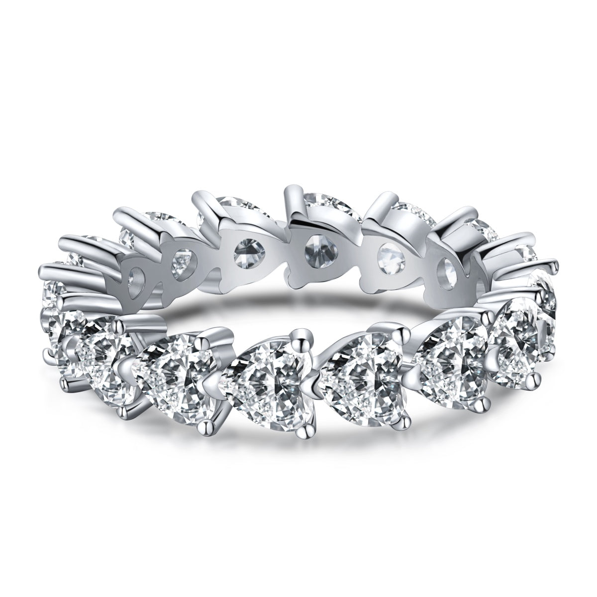 [baslovejewels]0.25 Carat Radiant Romance Heart Cut Lover Ring