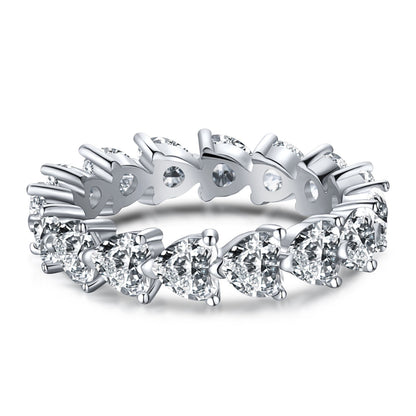 [baslovejewels]0.25 Carat Radiant Romance Heart Cut Lover Ring