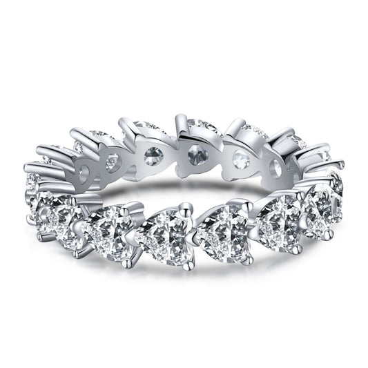 [baslovejewels]0.25 Carat Radiant Romance Heart Cut Lover Ring