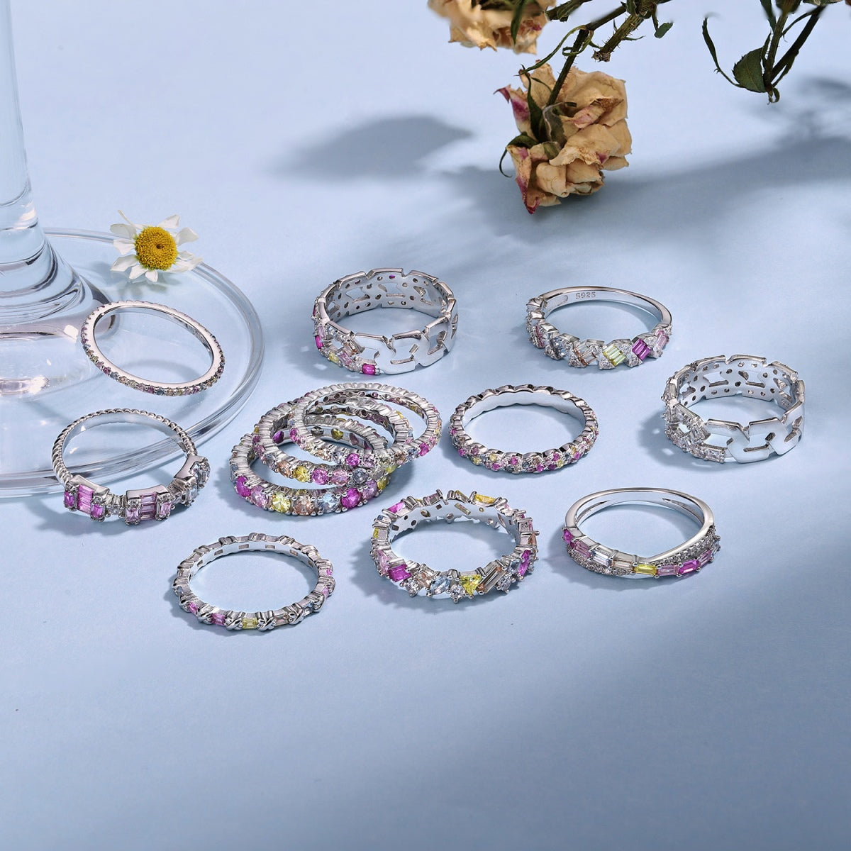 [baslovejewels]Dazzling Resplendent Round Cut Party Ring