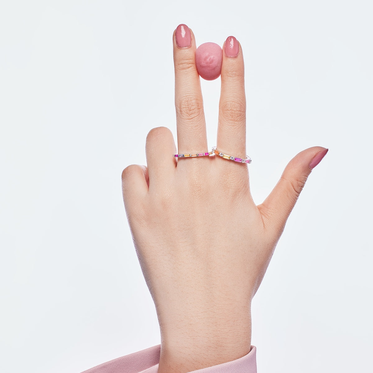 [baslovejewels]Exquisite Multicolored Emerald Cut Daily Ring