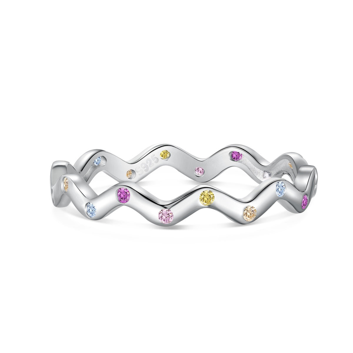 [baslovejewels]Ornate Vibrant Round Cut Daily Ring