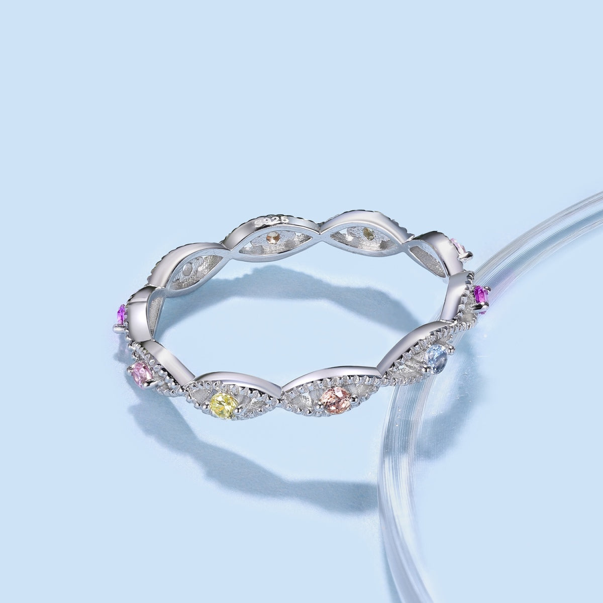 [baslovejewels]Elegant Energetic Round Cut Daily Ring