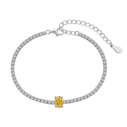 [baslovejewels]0.75 Carat Exquisite Oval Cut Daily Bracelet