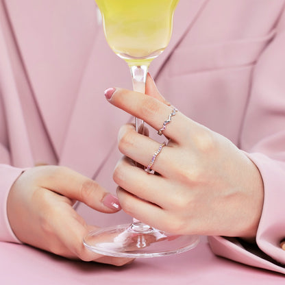 [baslovejewels]Ornate Vibrant Round Cut Daily Ring