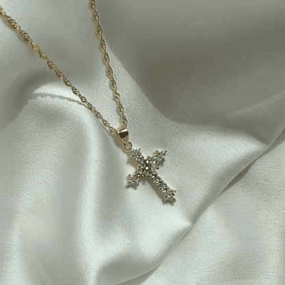 [baslovejewels]Delicate Cross Shape Necklace