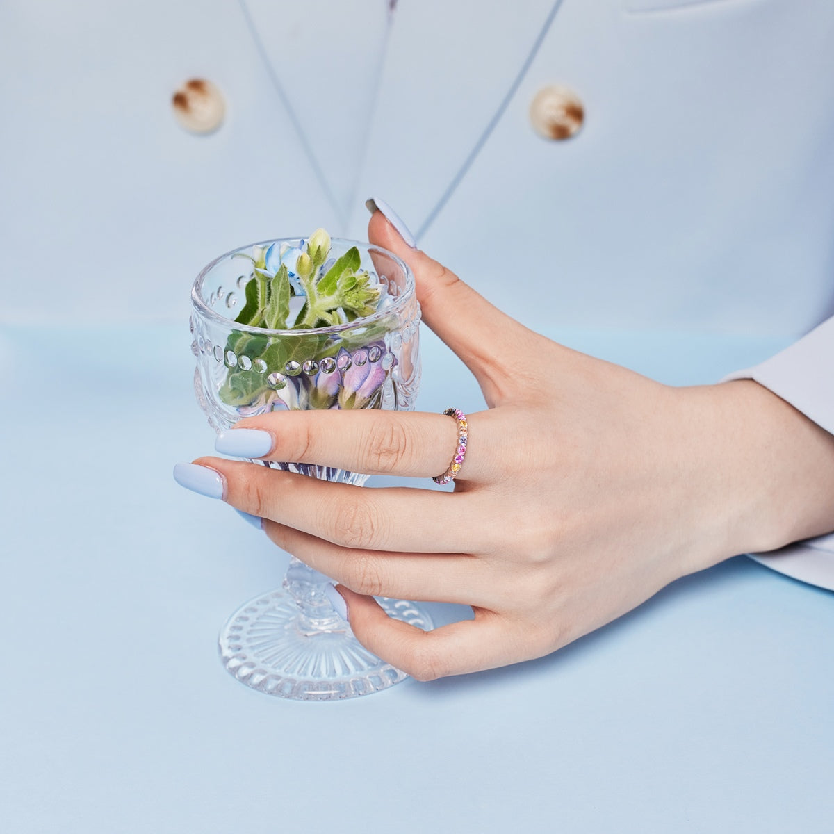 [baslovejewels]Dazzling Resplendent Round Cut Party Ring
