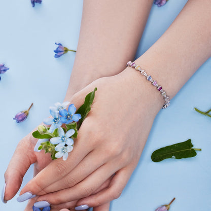 [baslovejewels]Radiant Water Drop Shape Daily Bracelet