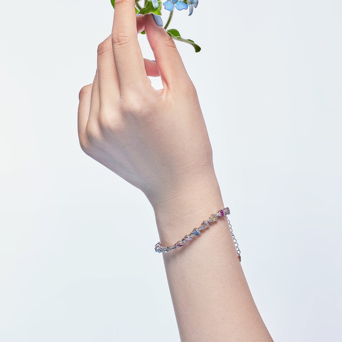 [baslovejewels]Radiant Water Drop Shape Daily Bracelet