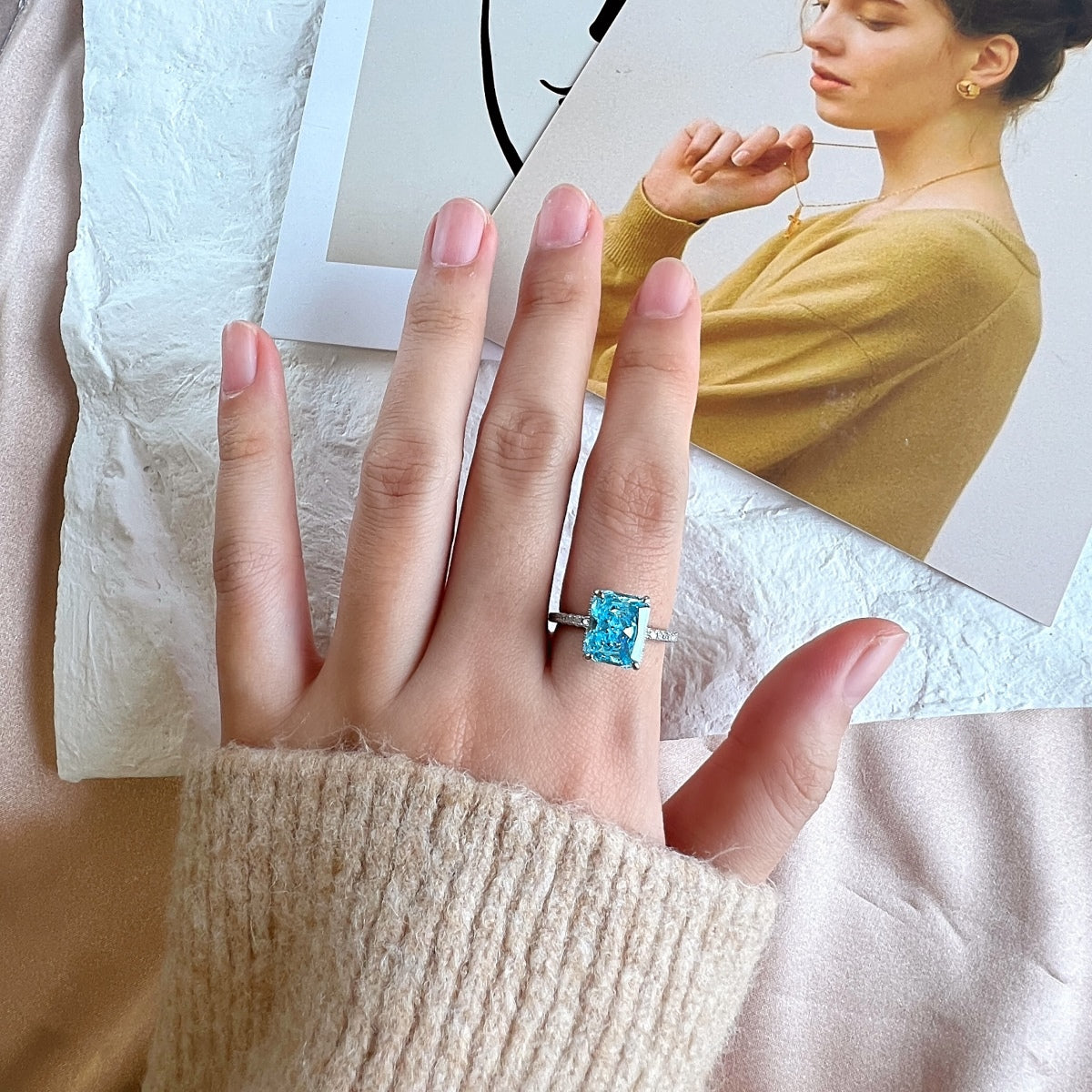 [baslovejewels]4.0 Carat Luxurious Engagement Ring