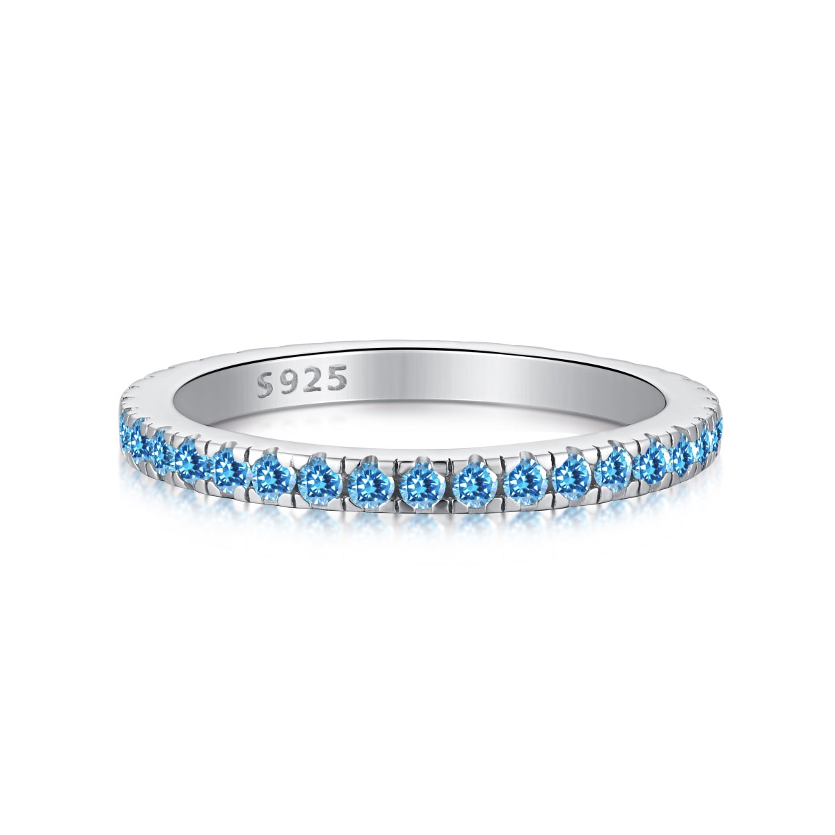 [baslovejewels]Delicate Sparkling Round Cut Daily Ring
