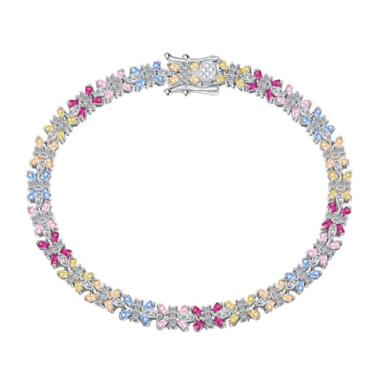 [baslovejewels]Radiant Colorful Emerald Cut Party Bracelet