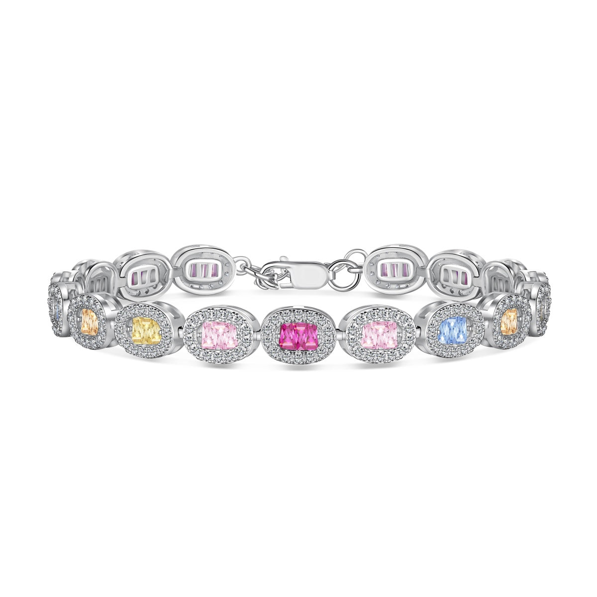 [baslovejewels]Exquisite Ornate Emerald Cut Daily Bracelet