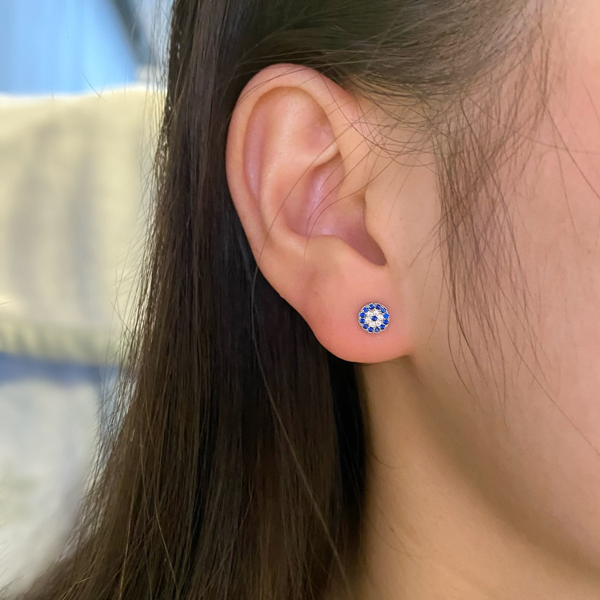 [baslovejewels]Devil's Eye Ear Bone Nail Earrings