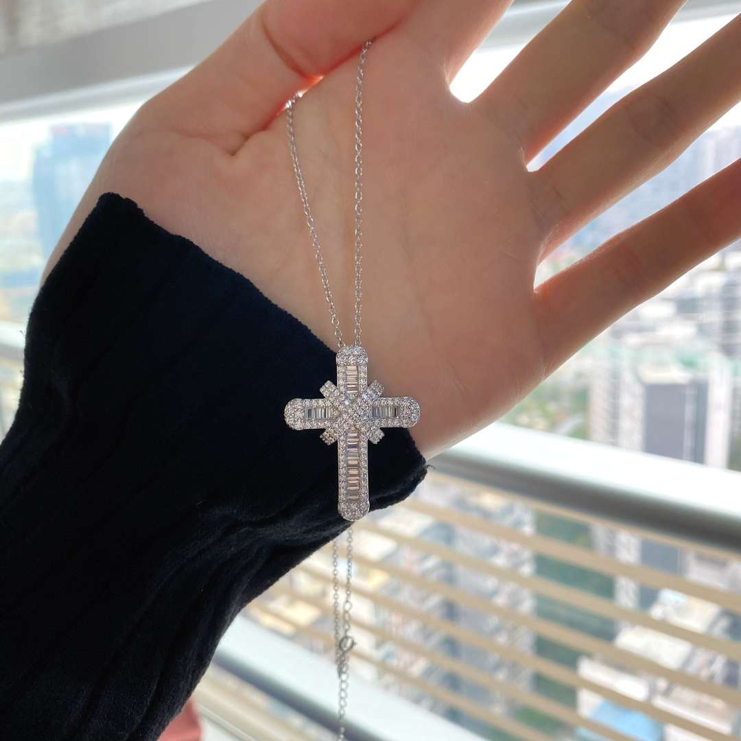 [baslovejewels]Gypsophila With Dimonds Necklace