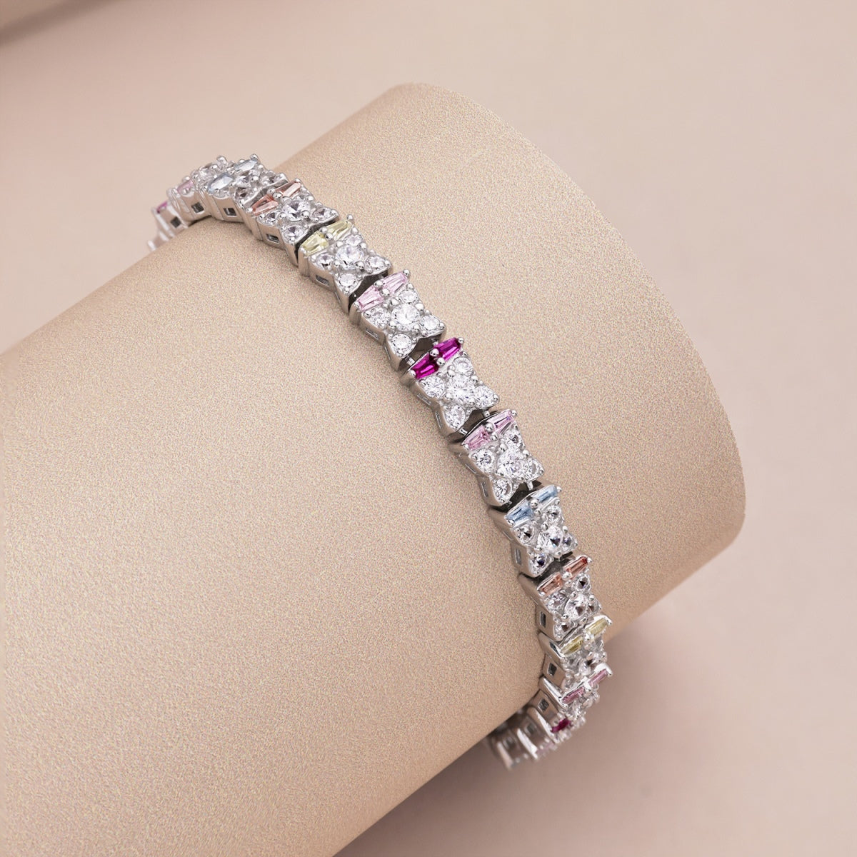 [baslovejewels]Unique Colorful Flower Shape Daily Bracelet