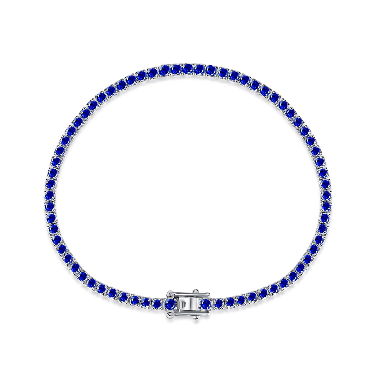 [baslovejewels]Dazzling Colorful Round Cut Daily Bracelet
