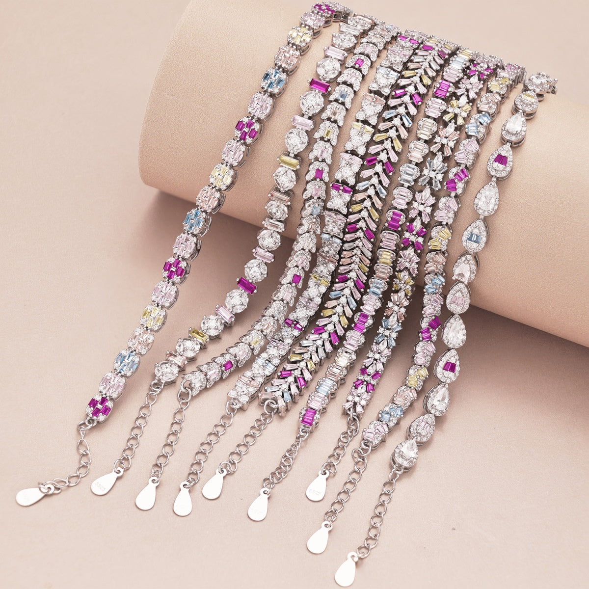 [baslovejewels]Dainty Radiant Emerald Cut Daily Bracelet