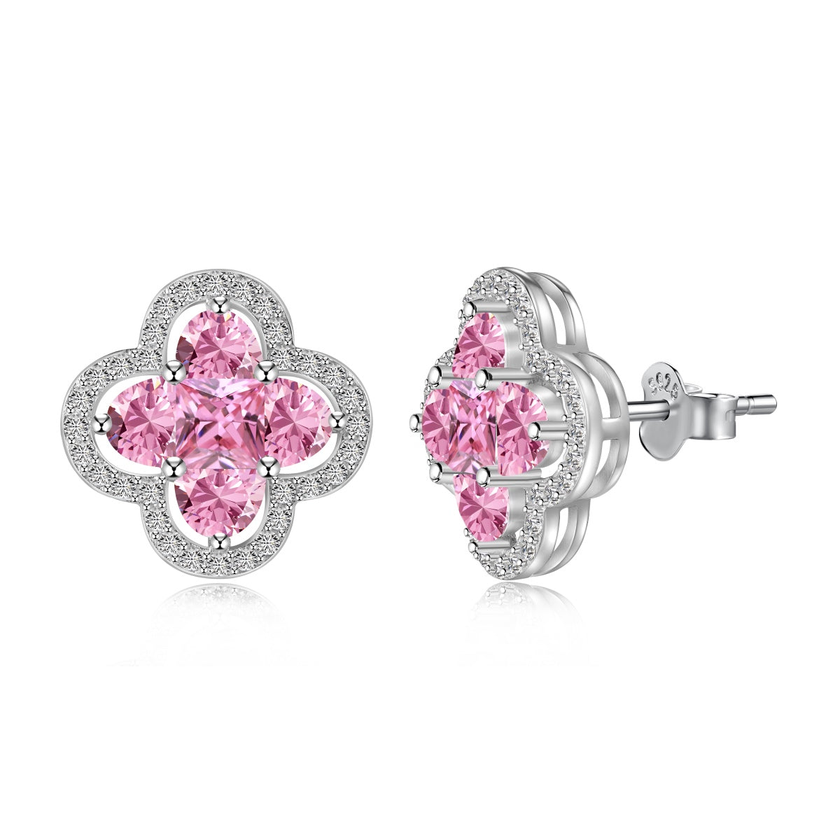 [baslovejewels]Lucky Four-Leaf Clover Exquisite Earrings