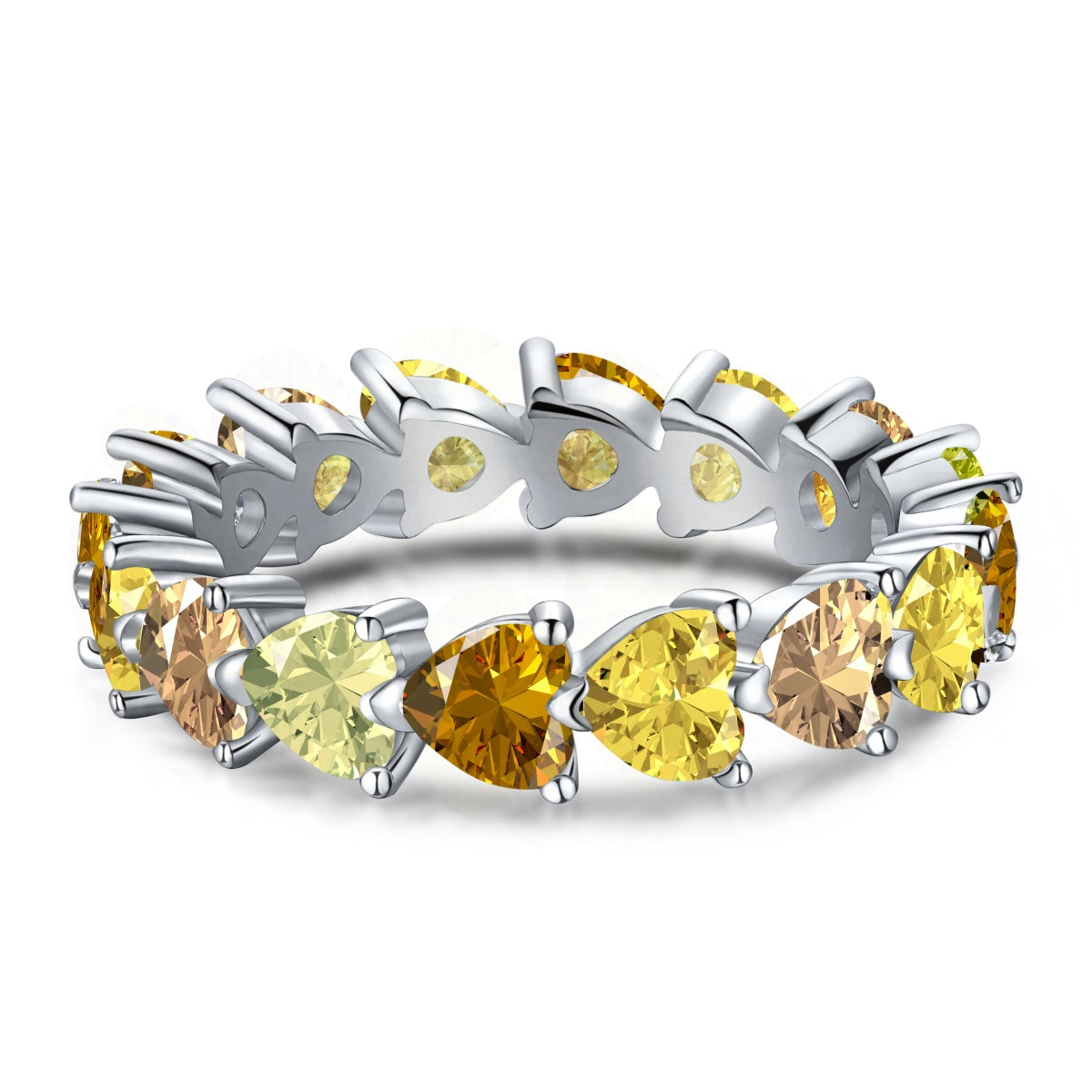 [baslovejewels]0.25 Carat Radiant Romance Heart Cut Lover Ring