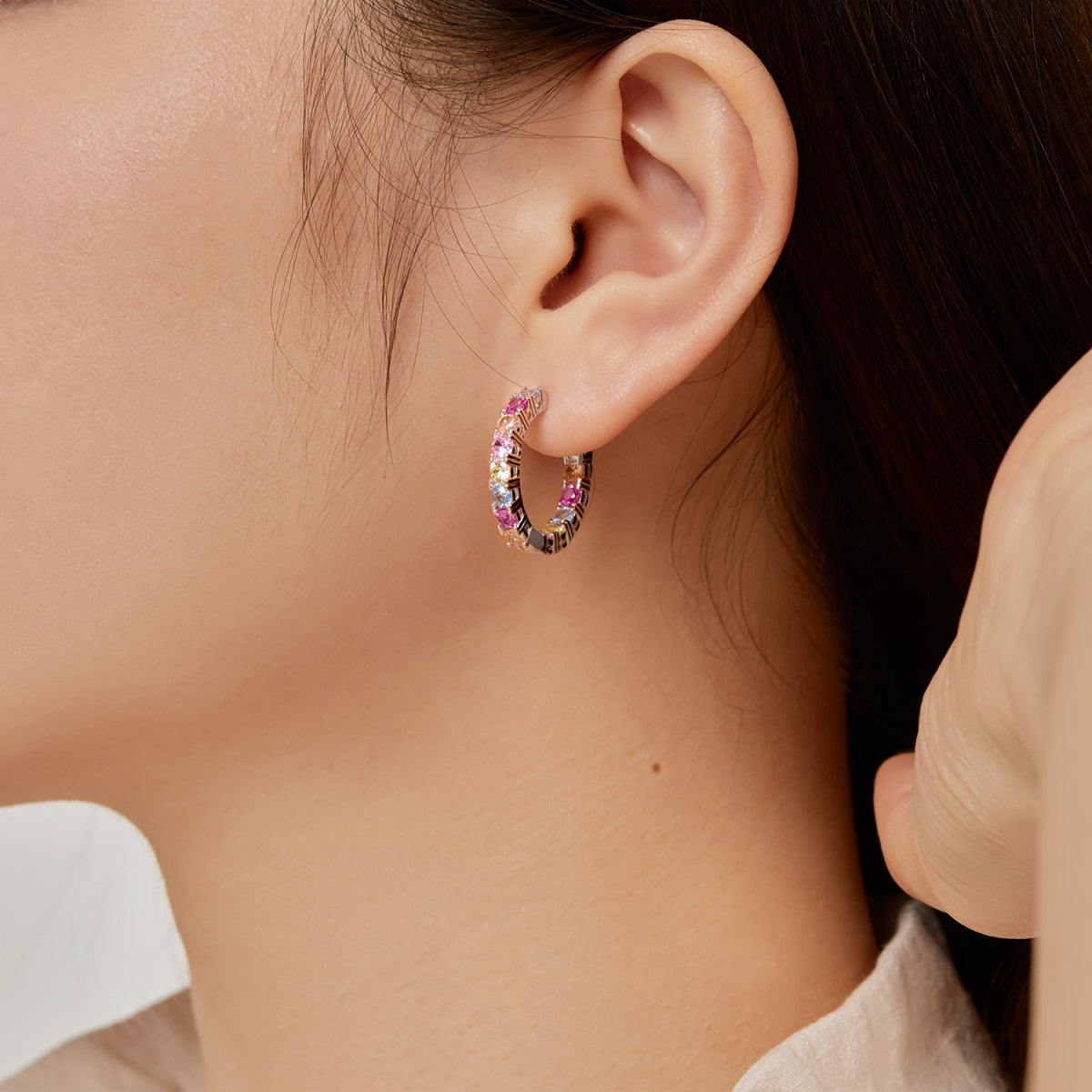 [baslovejewels]Unique Round Cut Daily Earrings