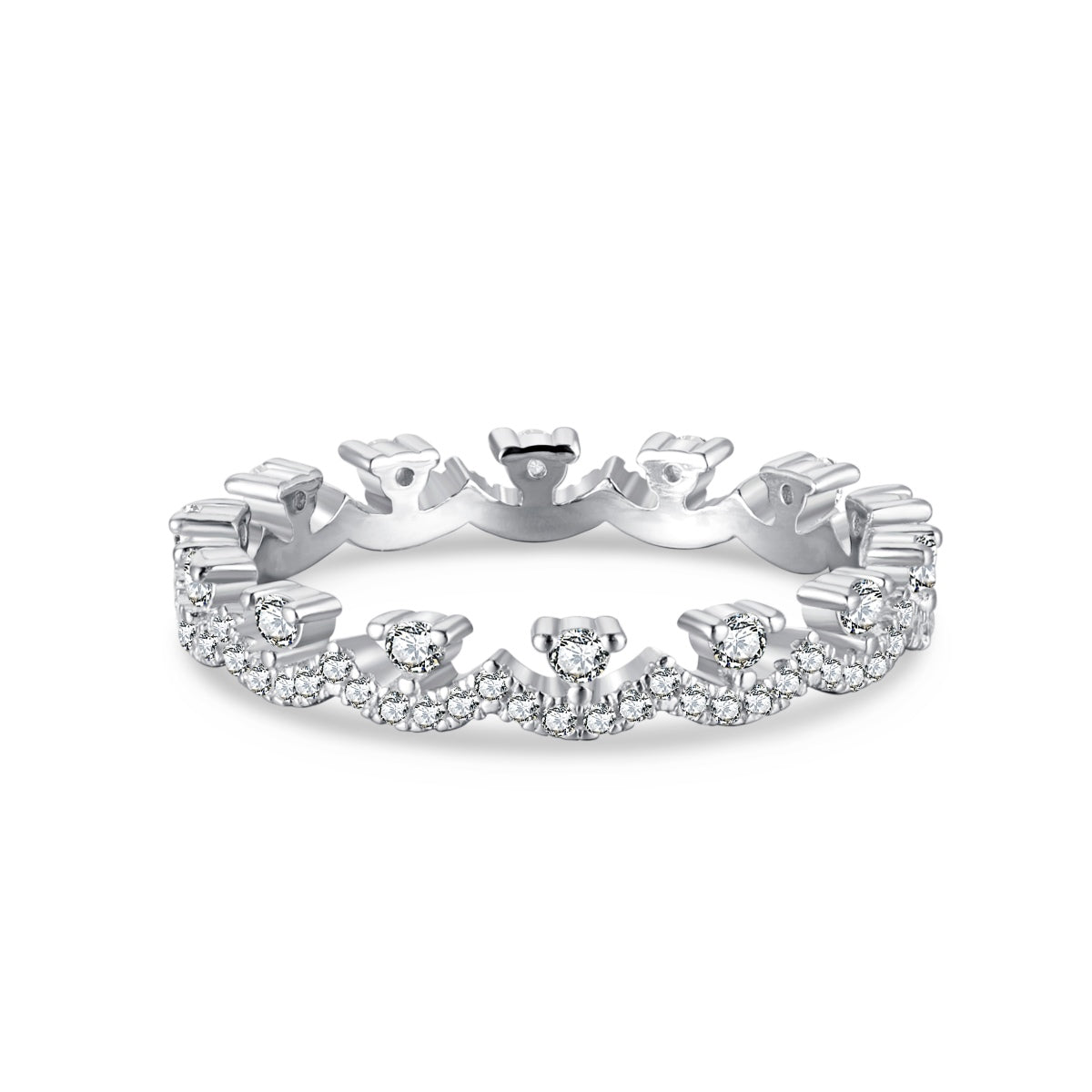[baslovejewels]Elegant Resplendent Round Shape Party Ring