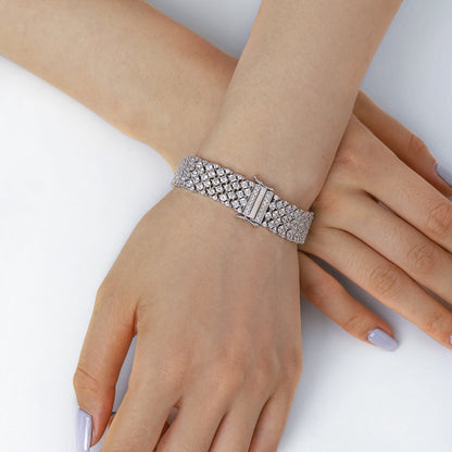 [baslovejewels]Ornate Elegant Round Cut Party Bracelet