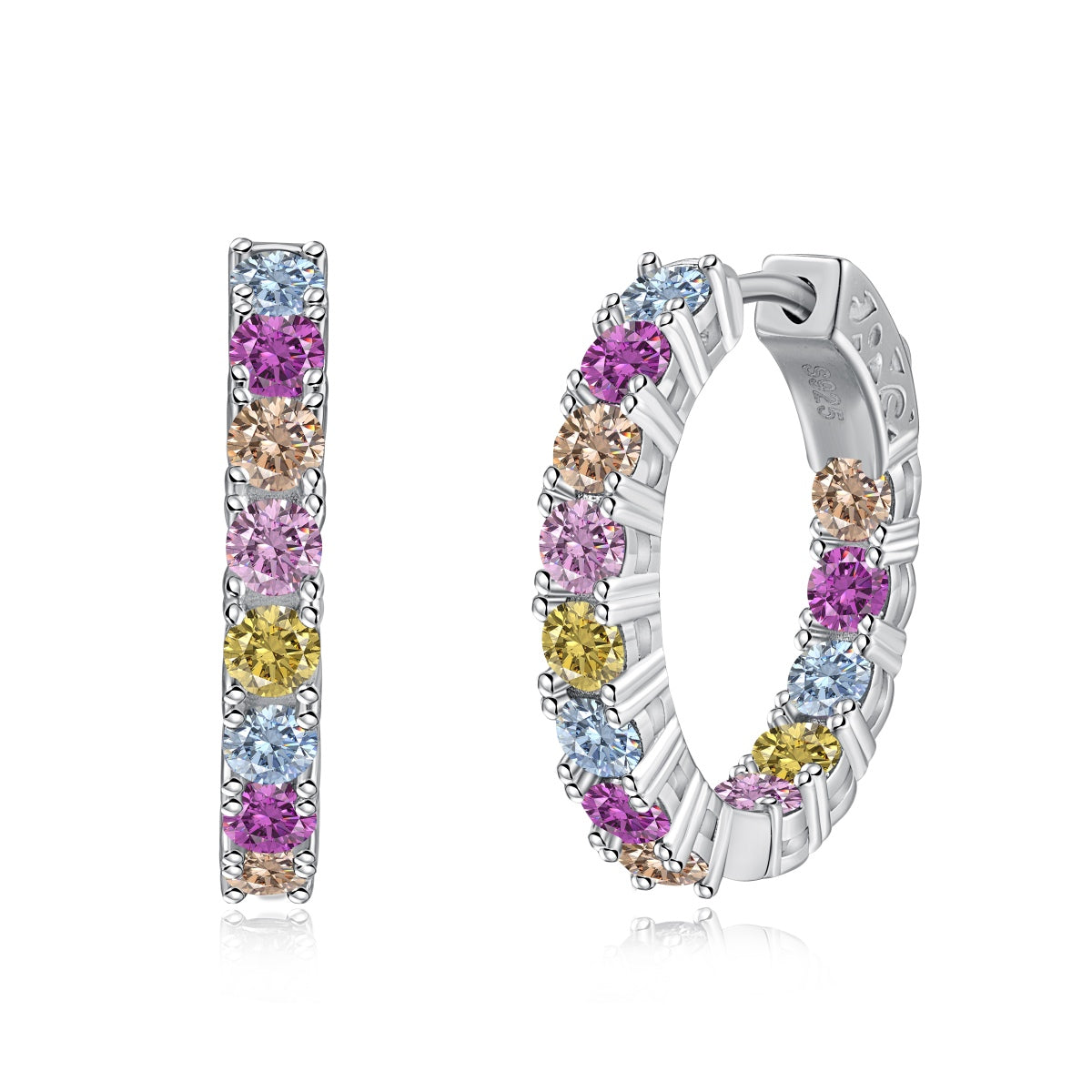 [baslovejewels]Unique Round Cut Daily Earrings