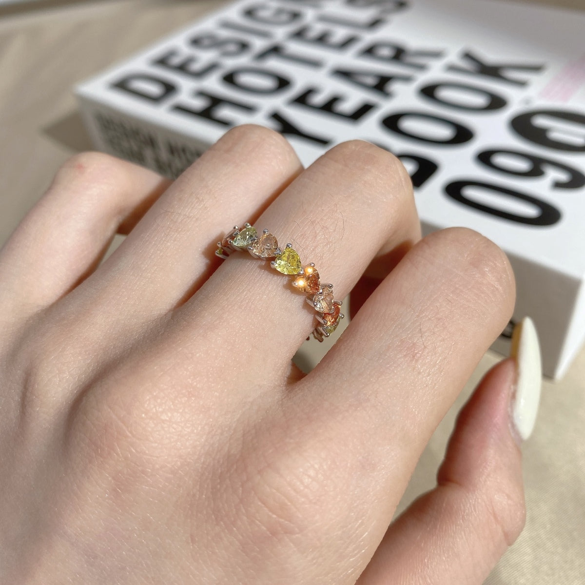 [baslovejewels]0.25 Carat Radiant Romance Heart Cut Lover Ring
