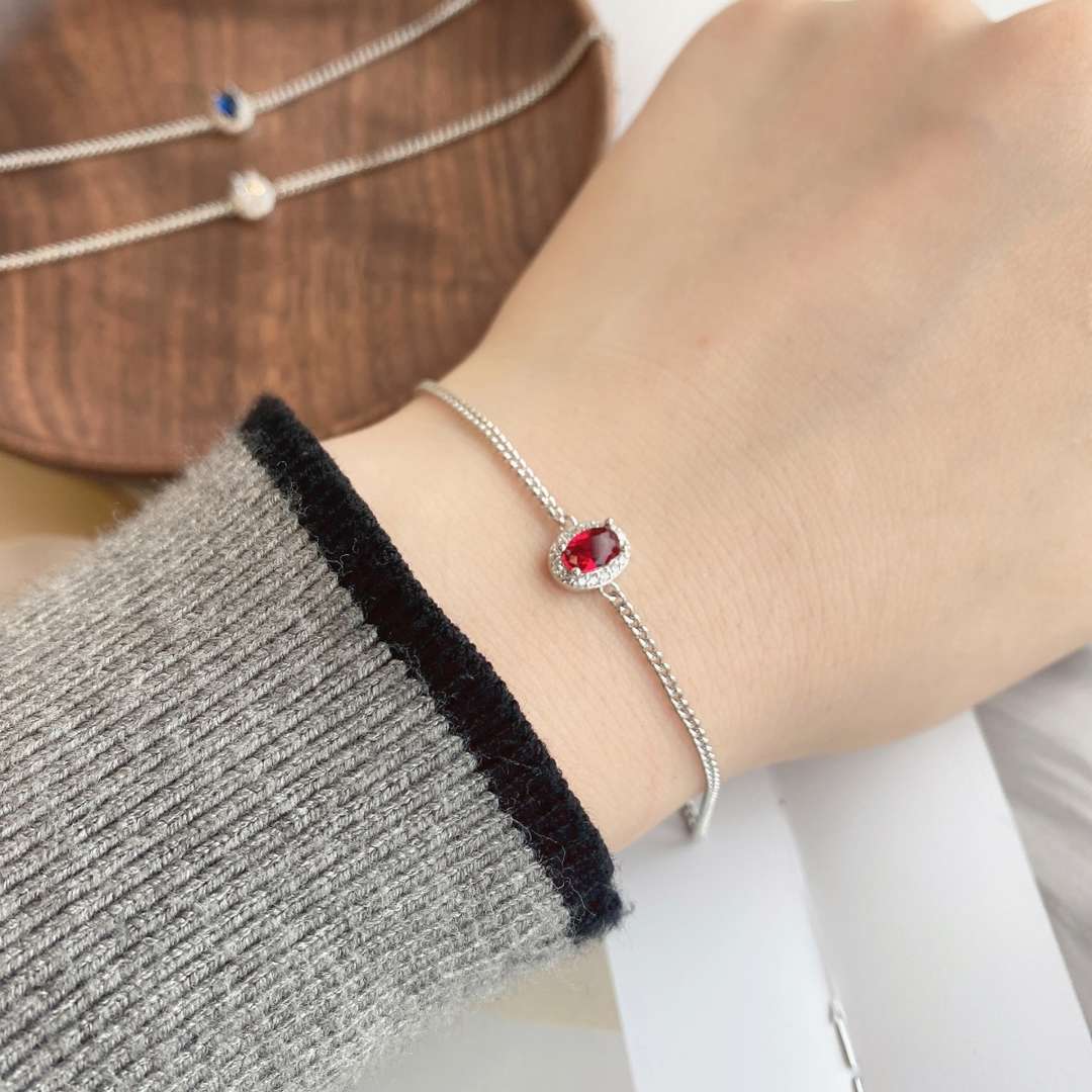 [baslovejewels]Exquisite Oval Shape Bracelet