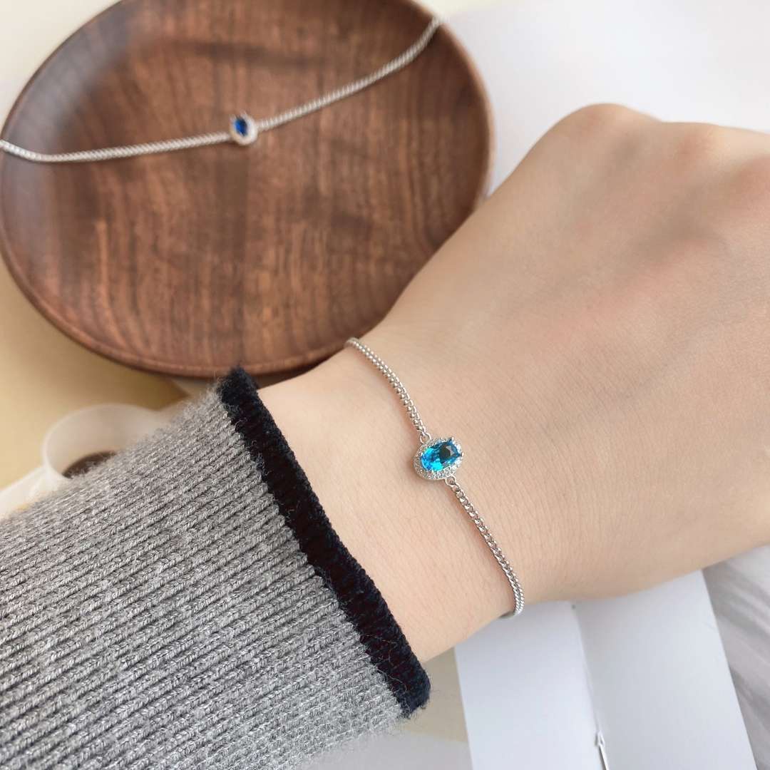 [baslovejewels]Exquisite Oval Shape Bracelet