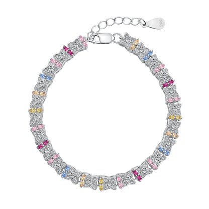 [baslovejewels]Unique Colorful Flower Shape Daily Bracelet