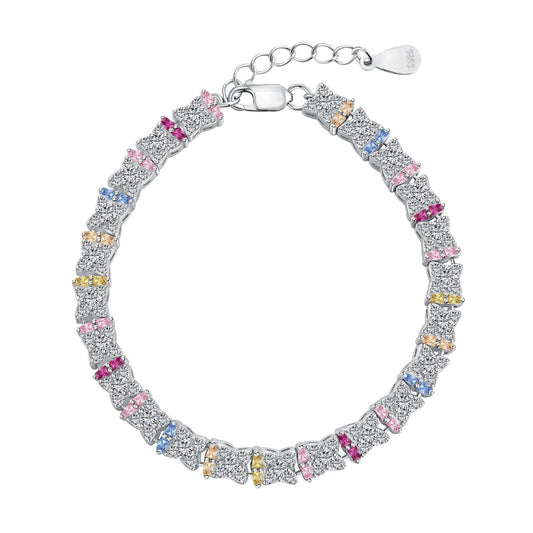 [baslovejewels]Unique Colorful Flower Shape Daily Bracelet