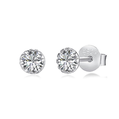 [baslovejewels]Sparkling Colorful Round Shape Earrings