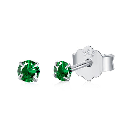 [baslovejewels]Delicate Solitaire Earrings