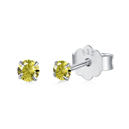 [baslovejewels]Delicate Solitaire Earrings