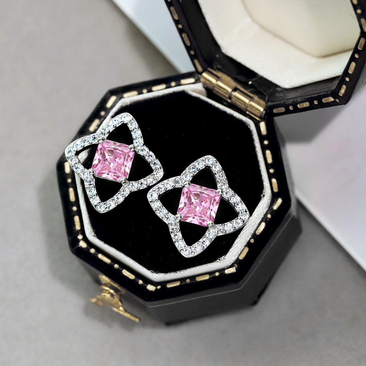 [baslovejewels]Elegant Star Shape Princess Cut Daily Earrings
