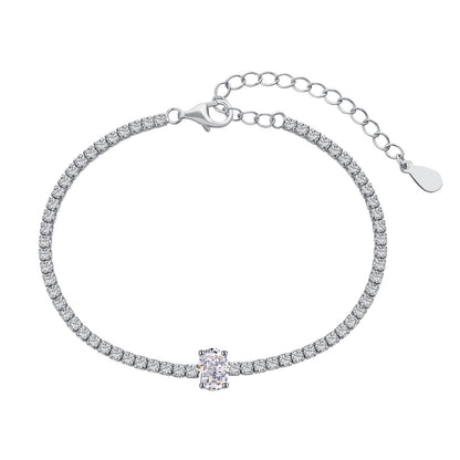 [baslovejewels]0.75 Carat Exquisite Oval Cut Daily Bracelet